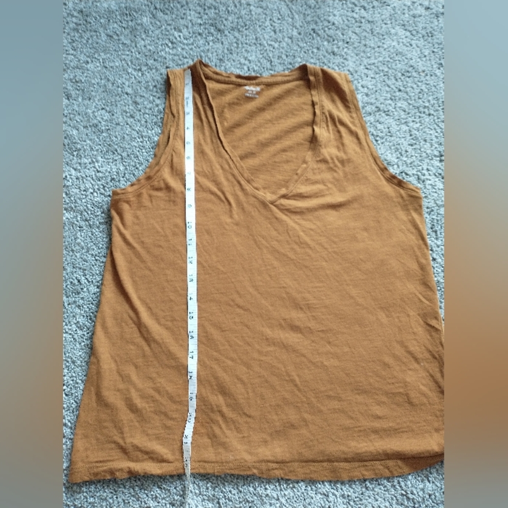 Madewell Women's Whisper Cotton V-Neck Tank - Picture 2 of 5